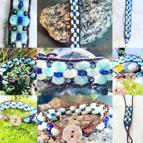 Hope Lake Bracelet-Handmade Jewelry, Bracelet-KicKassiesKreations-~KicKassie's Kreations~ Nature Inspired Jewelry Designs and Leather