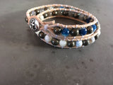 Pirate Booty Double Wrap-Handmade Jewelry, Bracelet-KicKassie'sKreations-~KicKassie's Kreations~ Nature Inspired Jewelry Designs and Leather
