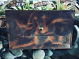 ~The Journey Clutch~-Leather Clutch Purse-~KicKassie'sKreations~ Nature Inspired Jewelry Designs and Leather-Broken Oak-~KicKassie's Kreations~ Nature Inspired Jewelry Designs and Leather
