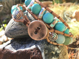 Flow Bracelet-Handmade Jewelry, Bracelet-KicKassiesKreations-~KicKassie's Kreations~ Nature Inspired Jewelry Designs and Leather