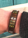 Cabin in the Woods-Handmade Jewelry, Bracelet-KicKassiesKreations-~KicKassie's Kreations~ Nature Inspired Jewelry Designs and Leather
