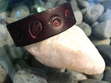 ~Wanderlust Leather Single Band~-Handmade Jewelry, Bracelet-KicKassie'sKreations-~KicKassie's Kreations~ Nature Inspired Jewelry Designs and Leather