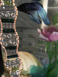 Nature's Simplistic Riches-Leather Bracelet-~KicKassie'sKreations~ Nature Inspired Jewelry Designs and Leather-~KicKassie's Kreations~ Nature Inspired Jewelry Designs and Leather