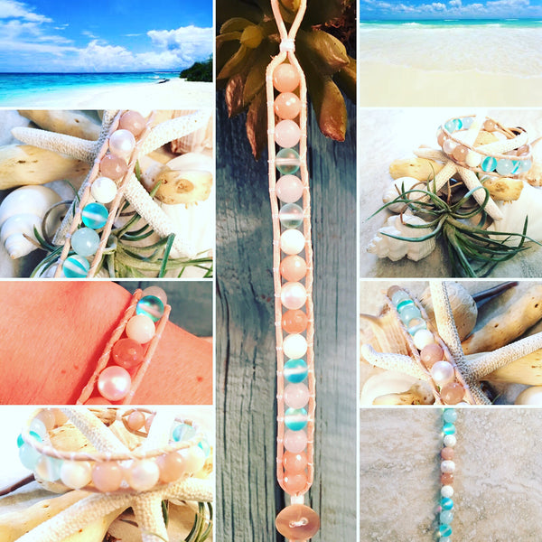 Beach Walk-Handmade Jewelry, Bracelet-~KicKassie'sKreations~ Nature Inspired Jewelry Designs and Leather-~KicKassie's Kreations~ Nature Inspired Jewelry Designs and Leather
