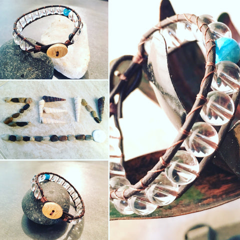 Zen Whispers-Handmade Jewelry, Bracelet-~KicKassie'sKreations~ Nature Inspired Jewelry Designs and Leather-~KicKassie's Kreations~ Nature Inspired Jewelry Designs and Leather