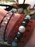 Moonlight Dance-Handmade Jewelry, Bracelet-~KicKassie'sKreations~ Nature Inspired Jewelry Designs and Leather-~KicKassie's Kreations~ Nature Inspired Jewelry Designs and Leather