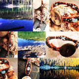 Crater Lake Bracelet-Handmade Jewelry, Bracelet-KicKassiesKreations-~KicKassie's Kreations~ Nature Inspired Jewelry Designs and Leather
