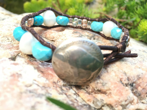Roam Mini Bracelet-Handmade Jewelry, Bracelet-KicKassiesKreations-~KicKassie's Kreations~ Nature Inspired Jewelry Designs and Leather