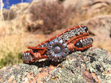 Everything's Coming up Flowers bracelet.-Handmade Jewelry, Bracelet-KicKassiesKreations-~KicKassie's Kreations~ Nature Inspired Jewelry Designs and Leather