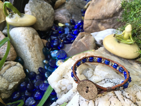 Stretch Your Soul-Handmade Jewelry, Bracelet-KicKassiesKreations-~KicKassie's Kreations~ Nature Inspired Jewelry Designs and Leather