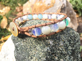 Be Calm Bracelet-Handmade Jewelry, Bracelet-KicKassiesKreations-~KicKassie's Kreations~ Nature Inspired Jewelry Designs and Leather