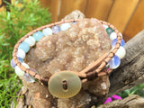 Be Calm Bracelet-Handmade Jewelry, Bracelet-KicKassiesKreations-~KicKassie's Kreations~ Nature Inspired Jewelry Designs and Leather