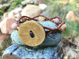 Rock Cairn Bracelet-Handmade Jewelry, Bracelet-KicKassiesKreations-~KicKassie's Kreations~ Nature Inspired Jewelry Designs and Leather