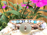 Be Calm Bracelet-Handmade Jewelry, Bracelet-KicKassiesKreations-~KicKassie's Kreations~ Nature Inspired Jewelry Designs and Leather