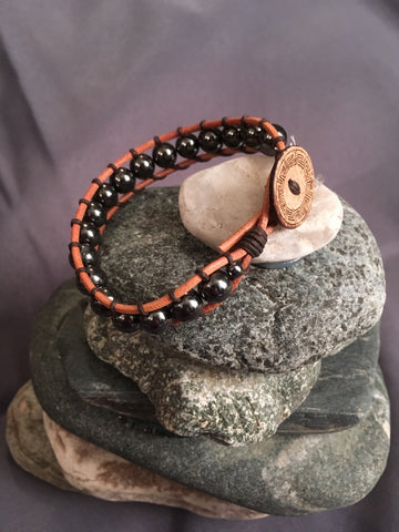 The Still Water-Handmade Jewelry, Bracelet-KicKassiesKreations-~KicKassie's Kreations~ Nature Inspired Jewelry Designs and Leather