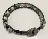 The Suspenseful Storm-Handmade Jewelry, Bracelet-KicKassiesKreations-~KicKassie's Kreations~ Nature Inspired Jewelry Designs and Leather
